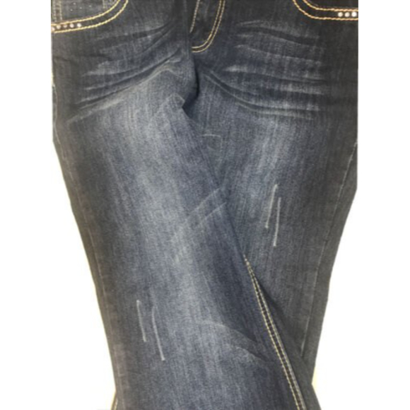 ND Weekend Bootcut Denim Jean Size 16 Rhinestone Sequin Bling NWOT Y2K 36x33 - Picture 11 of 11